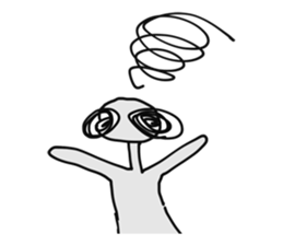 Funny Alien sticker #1560099