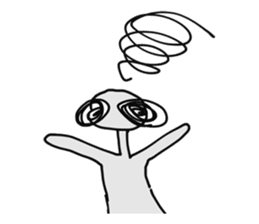 Funny Alien sticker #1560099