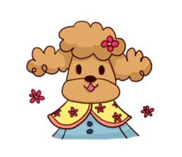 Pretty Toy Poodle sticker #1561028