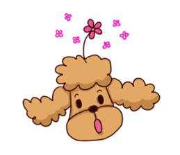 Pretty Toy Poodle sticker #1561052