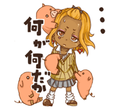 Super deformed girl sticker #1561494