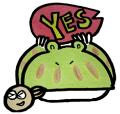 Cute horny toad sticker #1561554