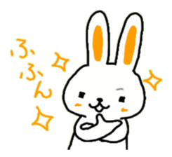 white rabbit Sticker 2 sticker #1561869