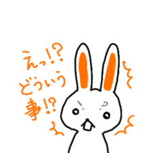 white rabbit Sticker 2 sticker #1561880