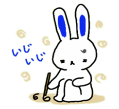 white rabbit Sticker 2 sticker #1561889