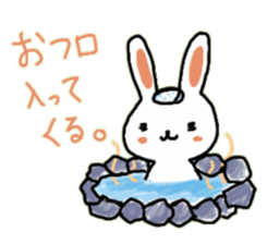 white rabbit Sticker 2 sticker #1561890