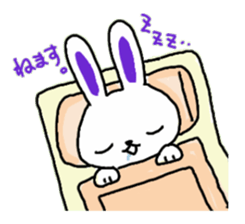 white rabbit Sticker 2 sticker #1561893
