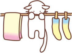 Curly Tailed Cat sticker #1561933