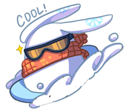 The winter rabbit sticker #1562525