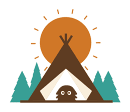 Outdoor activities of YETI sticker #1562757