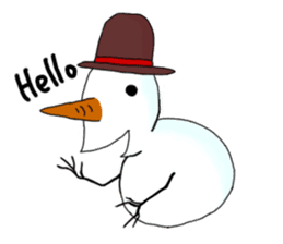 Live with snowman sticker #1563176