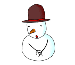 Live with snowman sticker #1563181