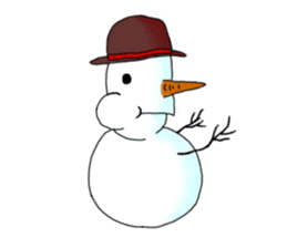 Live with snowman sticker #1563182