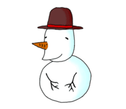 Live with snowman sticker #1563183