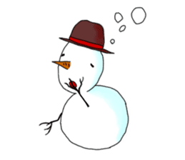 Live with snowman sticker #1563184