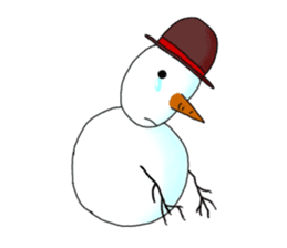 Live with snowman sticker #1563185