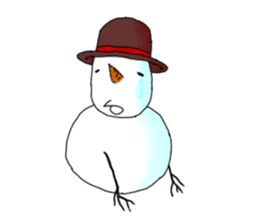 Live with snowman sticker #1563186