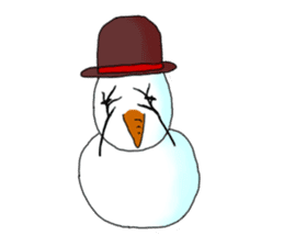 Live with snowman sticker #1563187