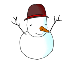 Live with snowman sticker #1563188
