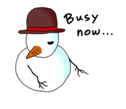 Live with snowman sticker #1563190