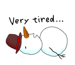 Live with snowman sticker #1563193