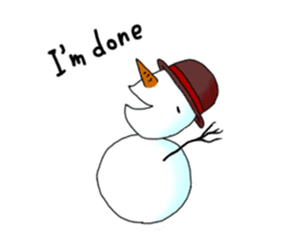 Live with snowman sticker #1563196