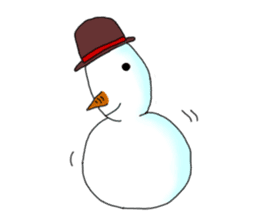 Live with snowman sticker #1563198
