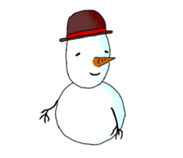 Live with snowman sticker #1563200