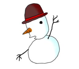 Live with snowman sticker #1563203