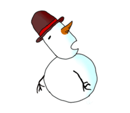 Live with snowman sticker #1563204