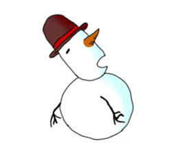 Live with snowman sticker #1563204