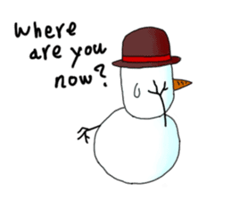 Live with snowman sticker #1563205