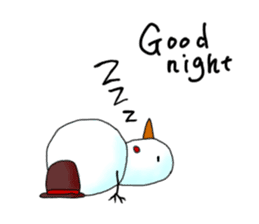 Live with snowman sticker #1563207