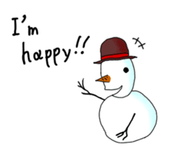 Live with snowman sticker #1563208