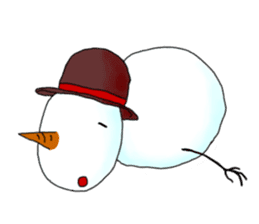 Live with snowman sticker #1563209