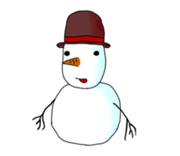 Live with snowman sticker #1563213