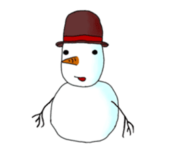 Live with snowman sticker #1563213