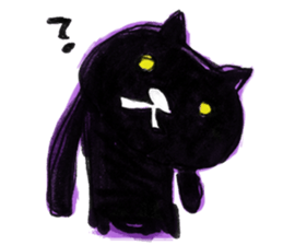 Camouflage cat and black cat sticker #1563816