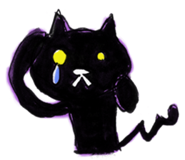 Camouflage cat and black cat sticker #1563818