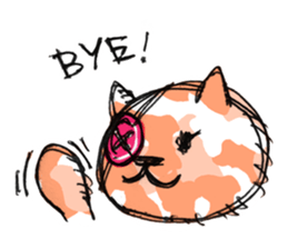 Camouflage cat and black cat sticker #1563836