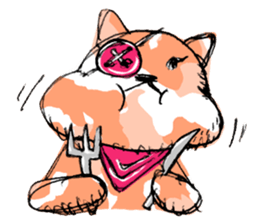 Camouflage cat and black cat sticker #1563840