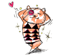 Camouflage cat and black cat sticker #1563841