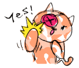 Camouflage cat and black cat sticker #1563842