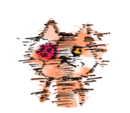 Camouflage cat and black cat sticker #1563849