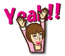 Active woman Yoko sticker #1563936