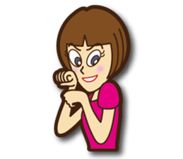 Active woman Yoko sticker #1563937