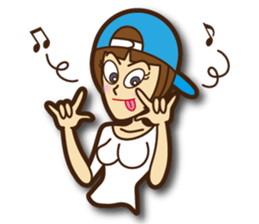 Active woman Yoko sticker #1563938