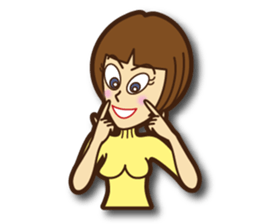 Active woman Yoko sticker #1563939