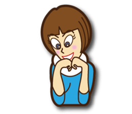 Active woman Yoko sticker #1563942