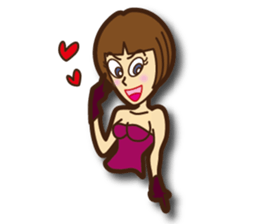 Active woman Yoko sticker #1563943